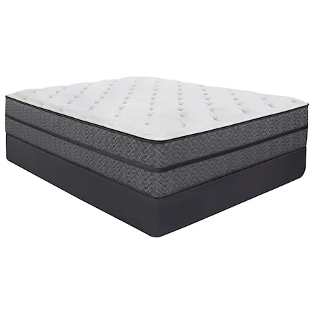 King 14 3/4" Luxury Firm Pocketed Coil Mattress and 9" Standard Foundation